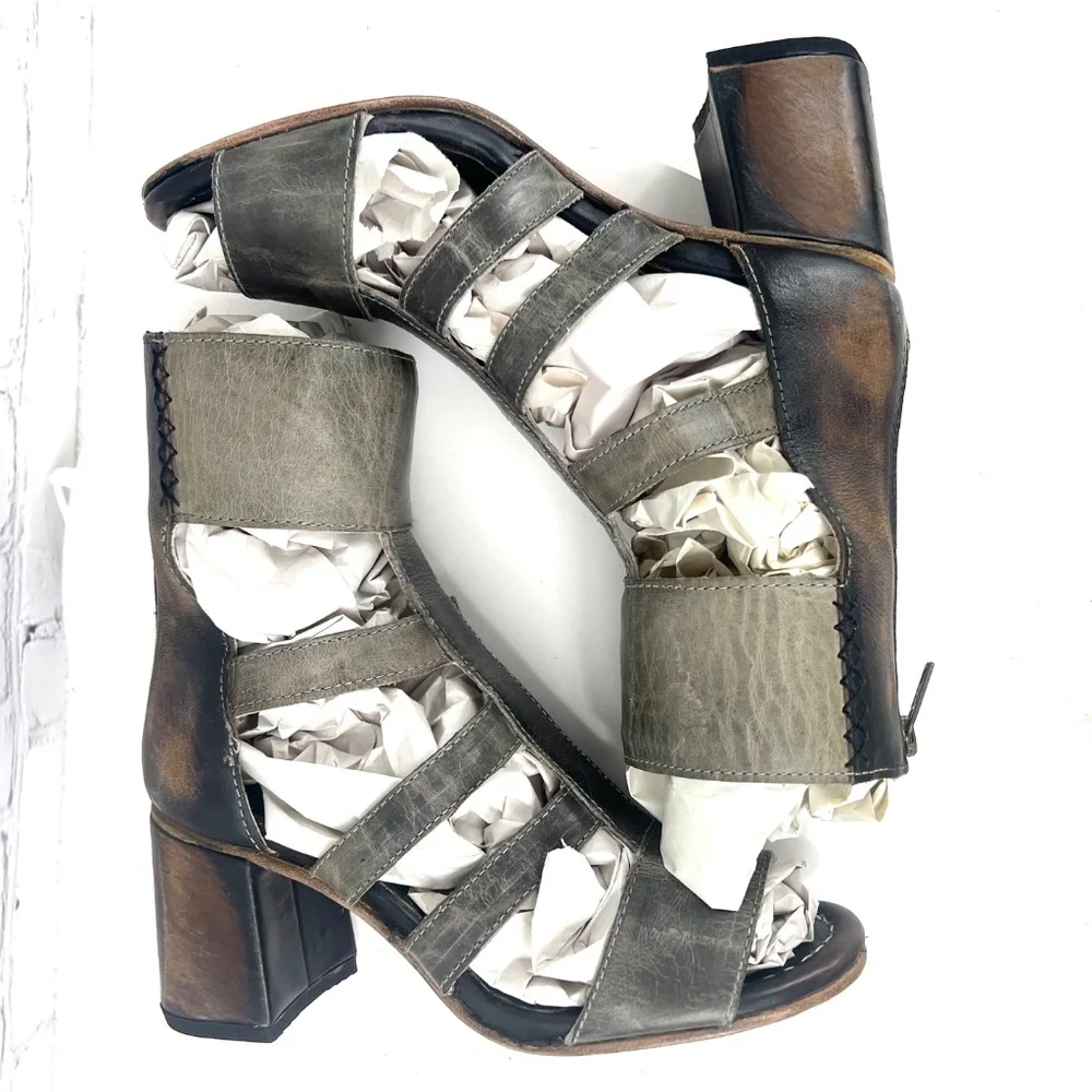 🚫SOLD! NIB/NWT |•FREEBIRD🦅BY STEVEN•| 'RAVEN' Gladiator Bootie/Sandals Size 7 - Picture 8 of 16